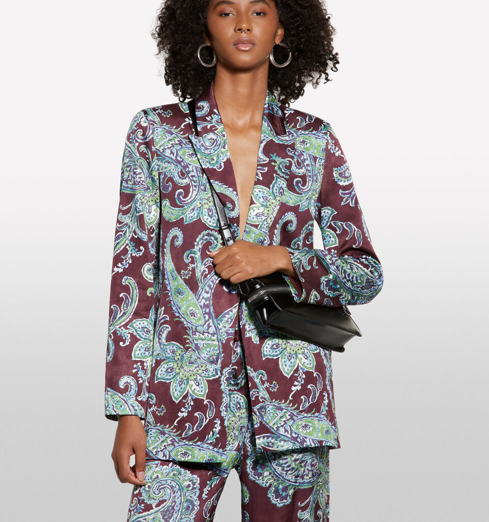 Offener Blazer mit Paisleymuster - blazer für damen - Multi-color | Sisley image number 3